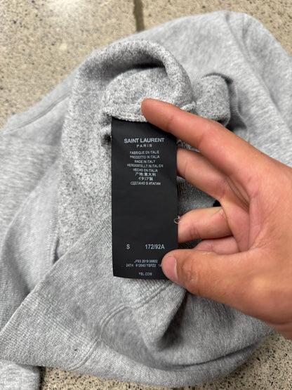 SS2019 Saint Laurent ‘Malibu’ Heather Grey Sweatshirt