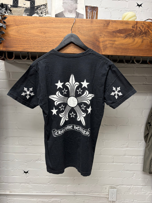 Chrome Hearts ‘Star Cross Logo’ Black Graphic T-Shirt