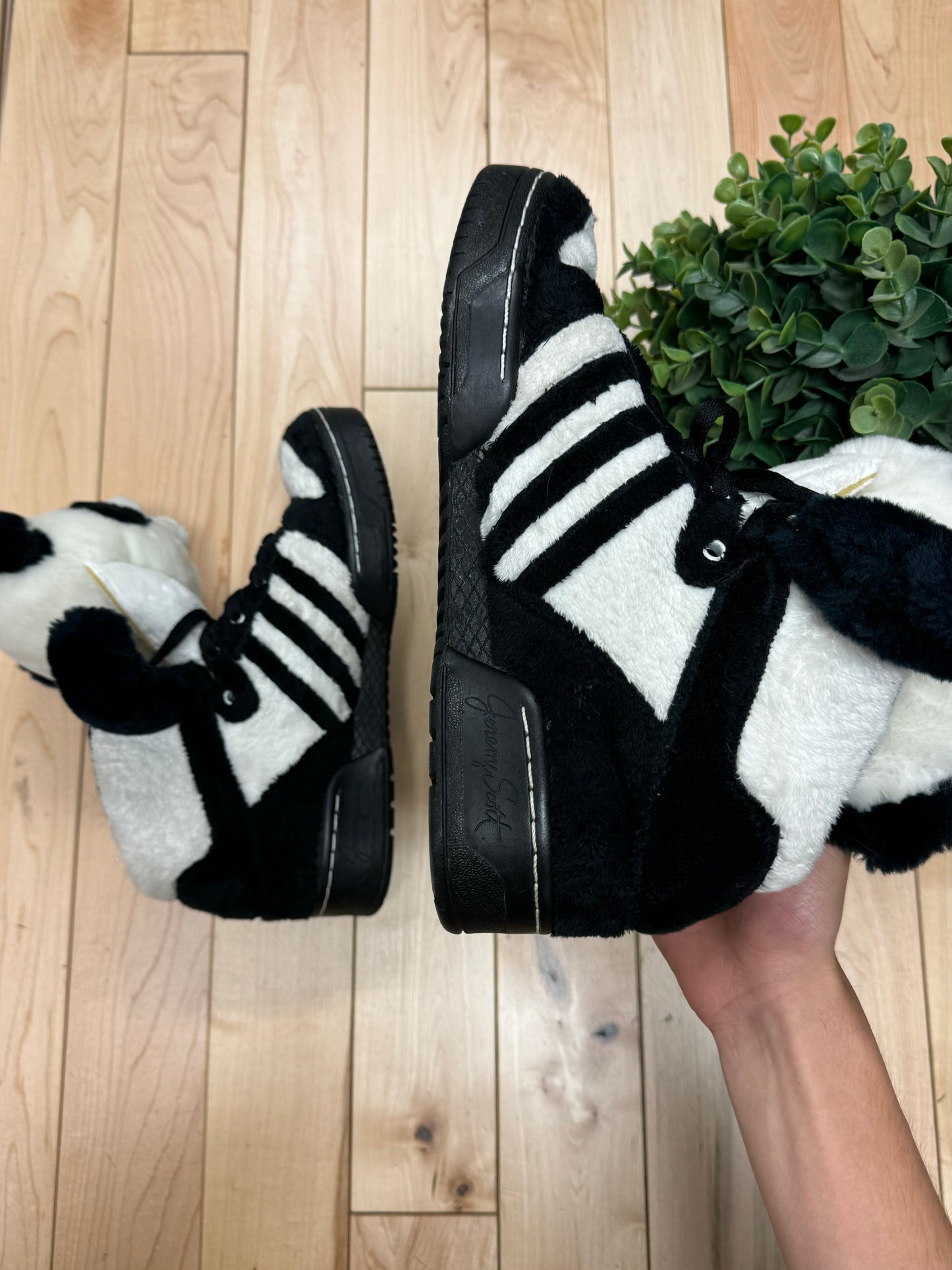 2011 Jeremy Scott x Adidas ‘Panda’ High Top Sneakers