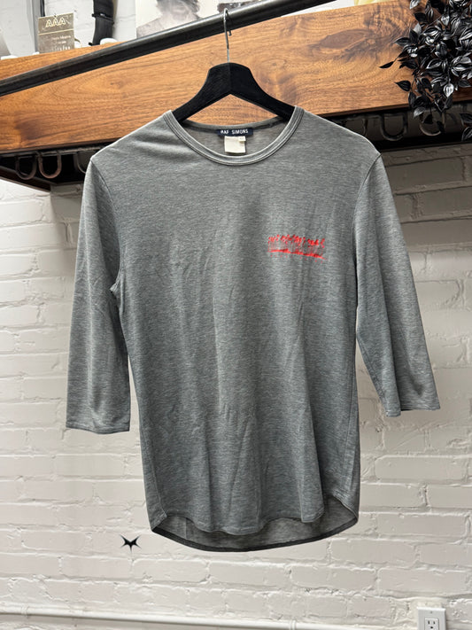 SS1998 Raf Simons ‘Black Palms’ Baseball Sleeve Shirt