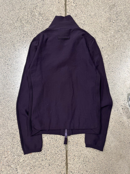 Jean Paul Gaultier Ribbed Purple Track Jacket