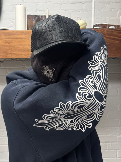 Chrome Hearts ‘Cemetery’ Leather Cross Patch Trucker Hat