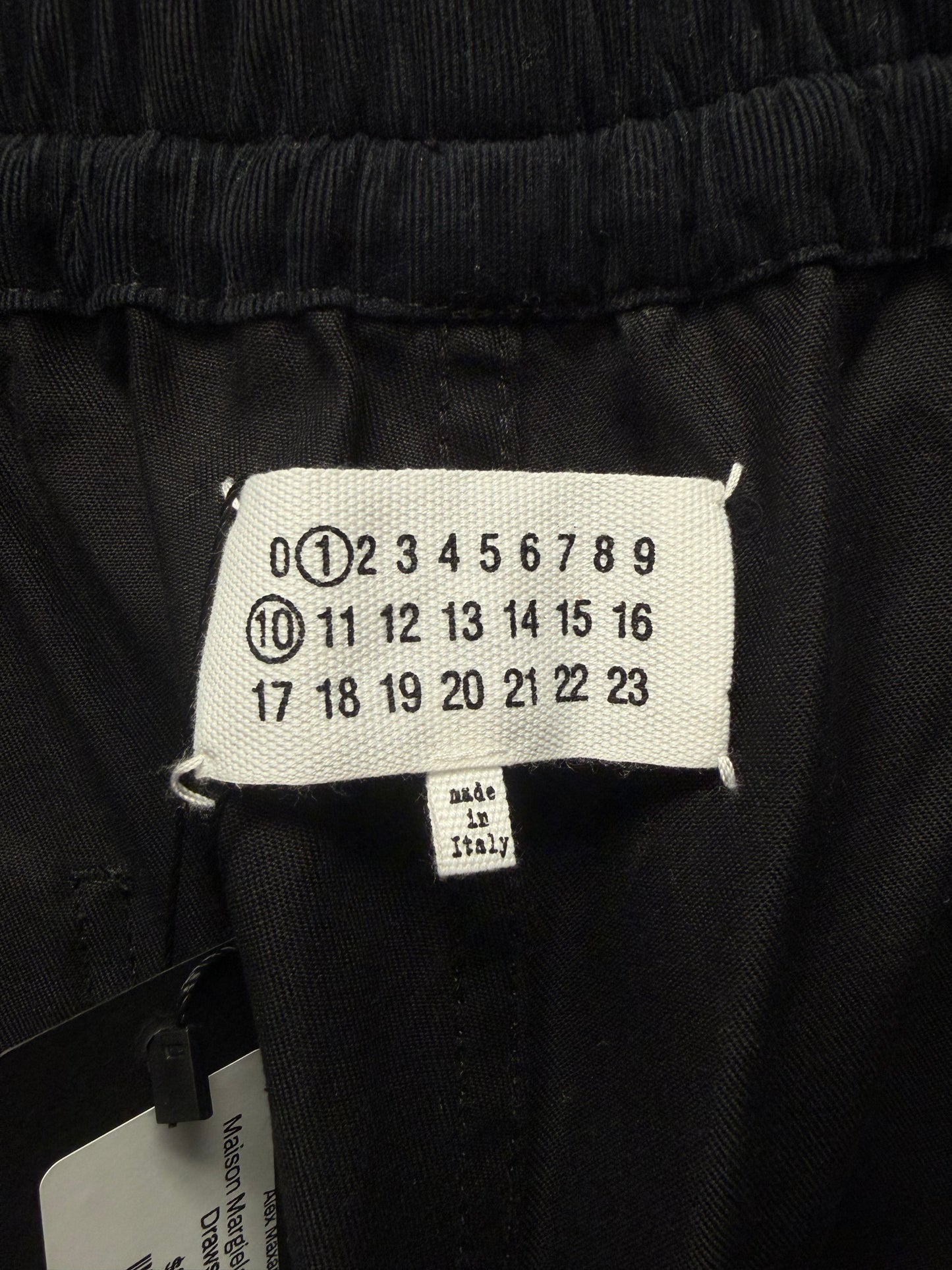 SS2024 Maison Margiela Wide Leg Black Drawstring Pants