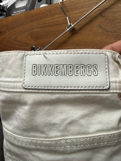Dirk Bikkembergs White Zipper Pocket' Skinny Jeans
