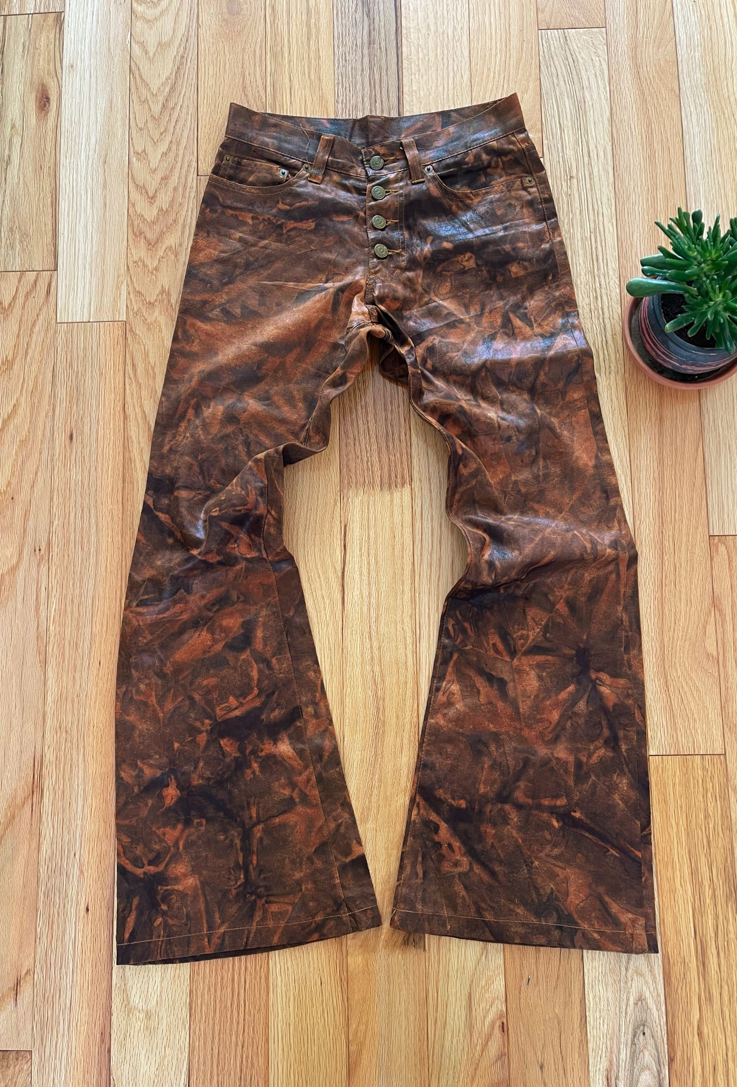 Tornado Mart ‘Rustic Orange’ Flared Cut Denim