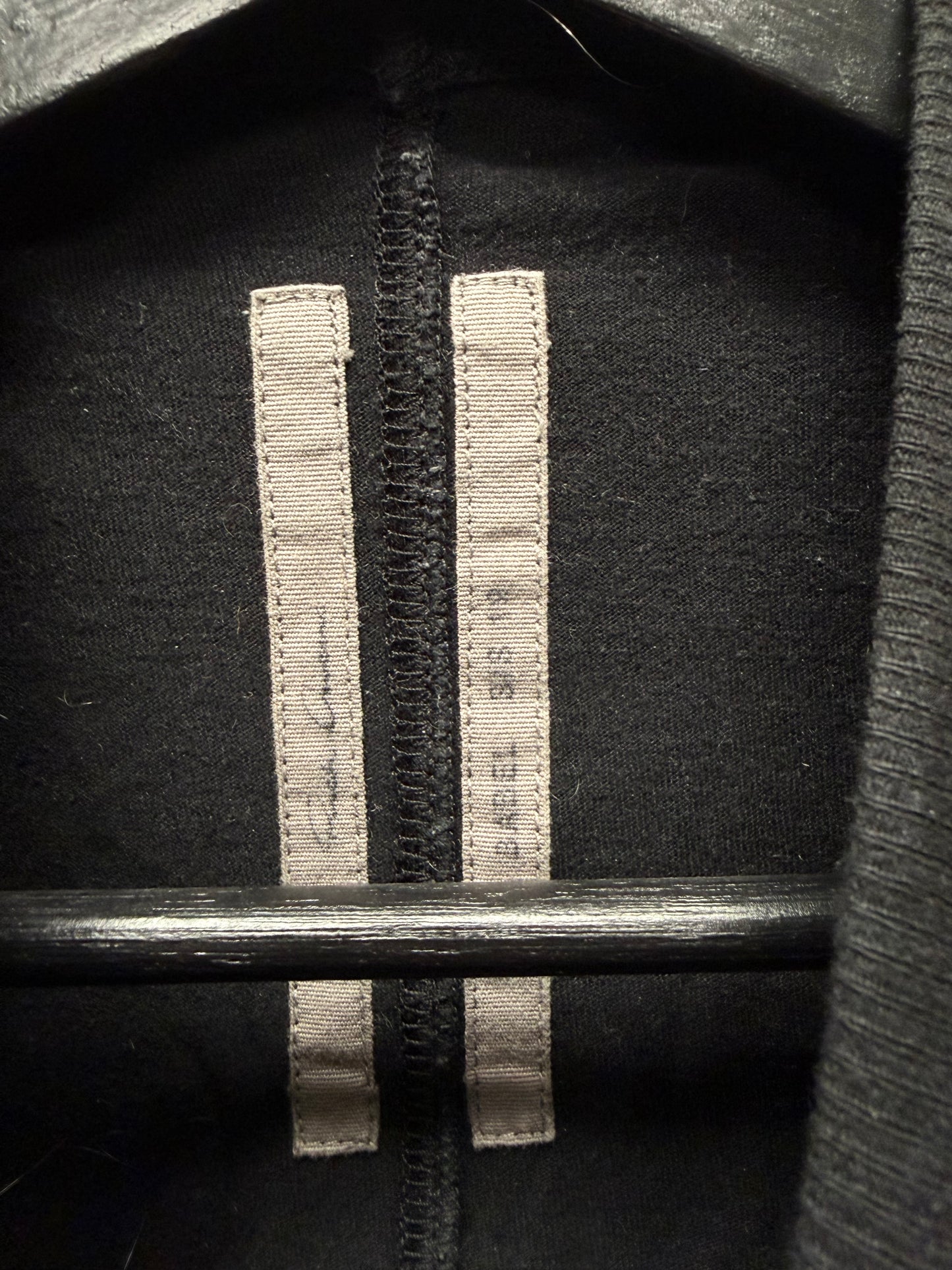 SS2019 Rick Owens ‘Geometric’ Embroidered Black Logo T-Shirt
