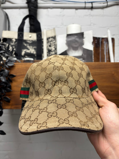 Gucci GG Monogram Canvas  Strap-Back Baseball Hat