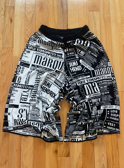 Spring Summer 2021 Yohji Yamamoto x ‘Marquee Club’ Jacquard Shorts