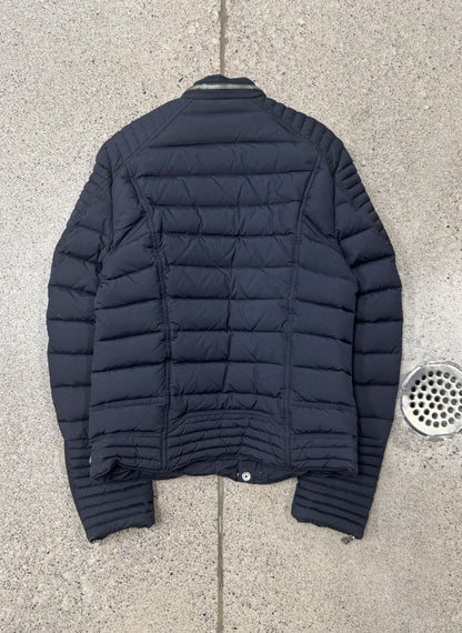 Balmain Moto-Zip Black Puffer Jacket