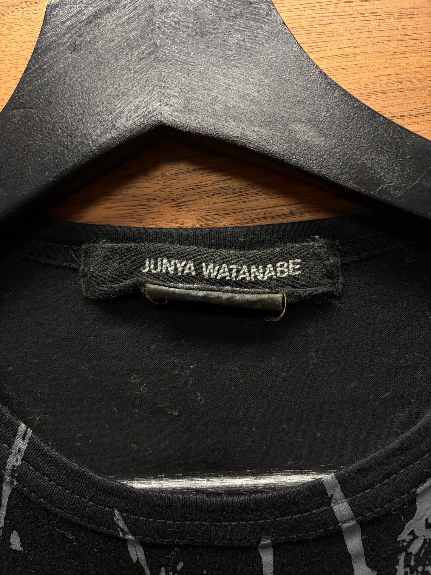 AW2003 Junya Watanabe ‘Feathers’ Neckline Print Graphic T-Shirt