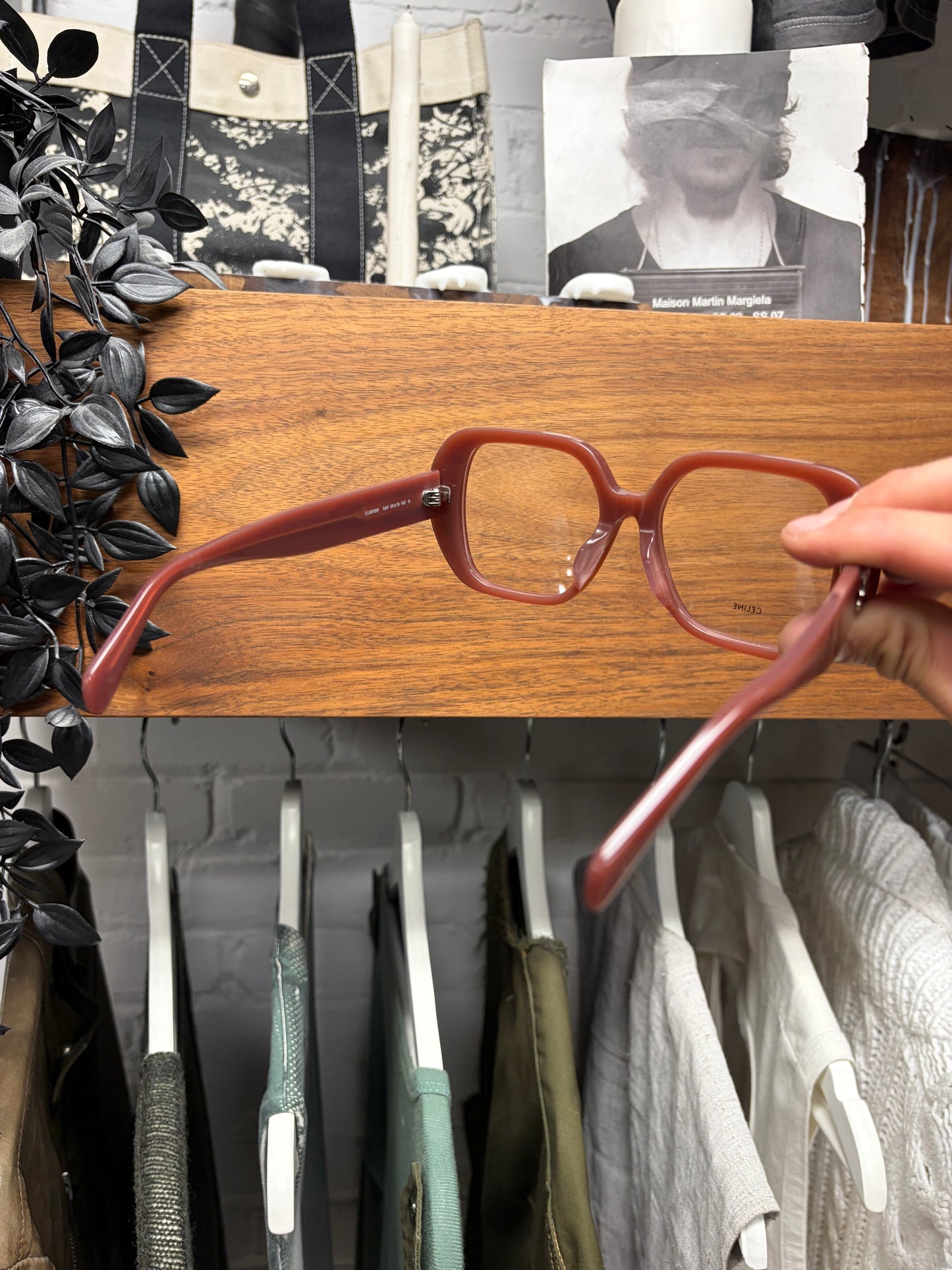 Celine ‘CL50122F’ Triomphe Coral Pink Glasses