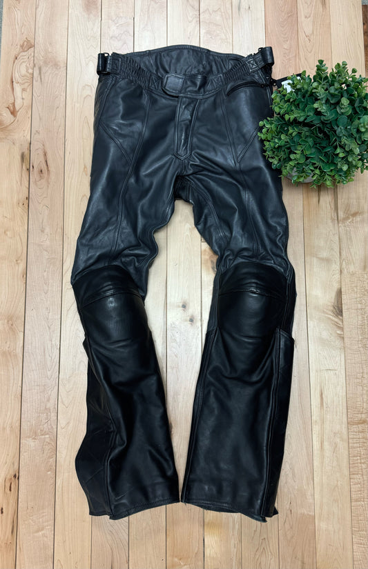 Kadoya ‘K’s Leather’ Panelled Motorcycle Armoured Pants