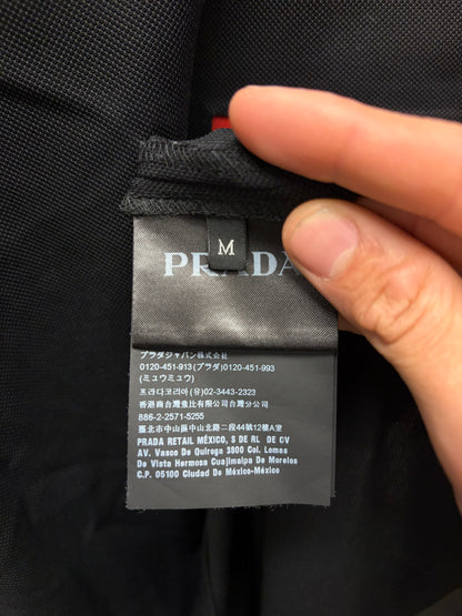 Prada Sport Black Linea Rossa ‘Tape Seam’ T-Shirt