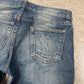 2000s Yves Saint Laurent Rive Gauche ‘YSL’ Pocket Fade Flared Denim