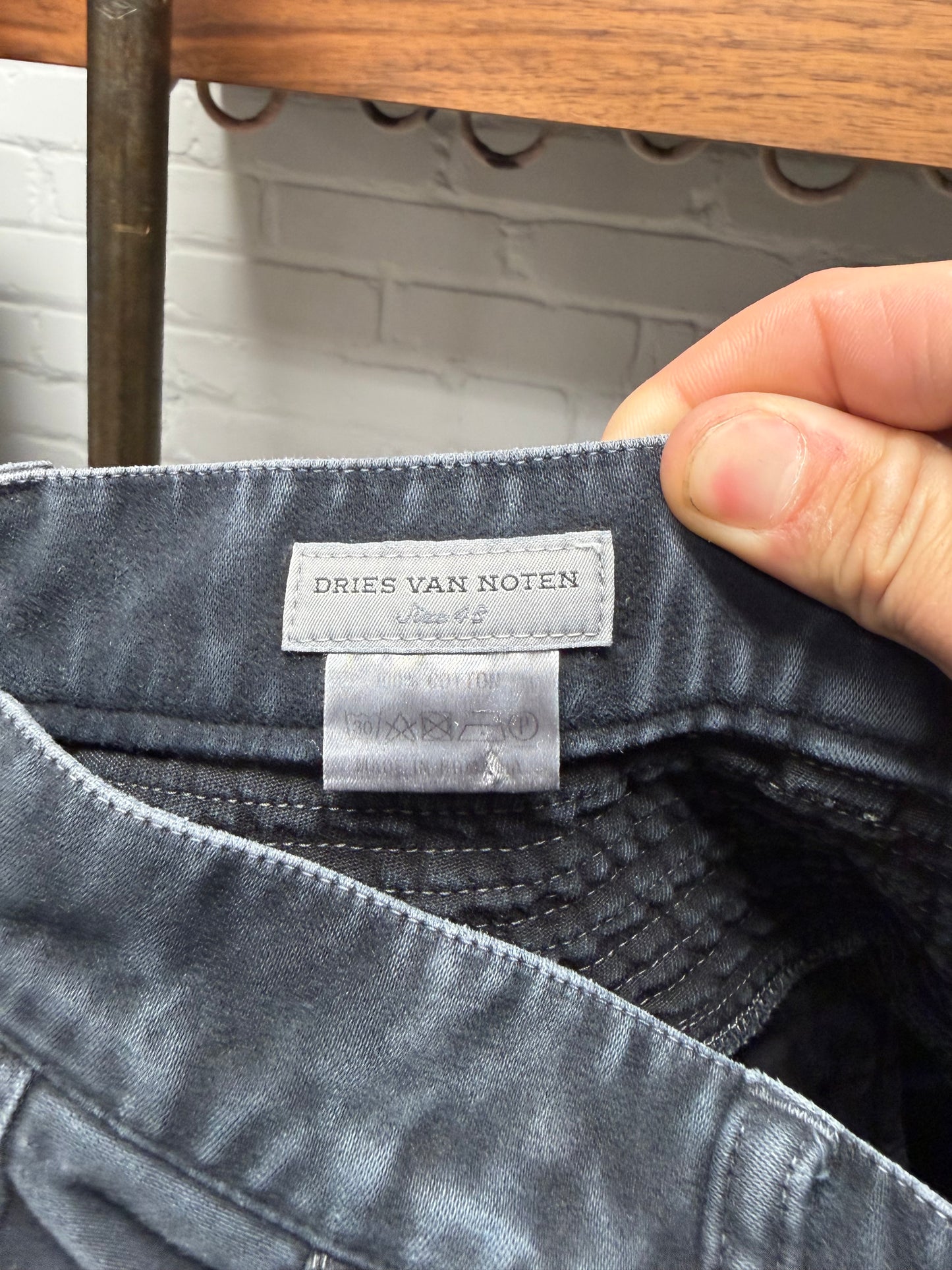 Dries Van Noten ‘Rustic Blue’ Biker Denim