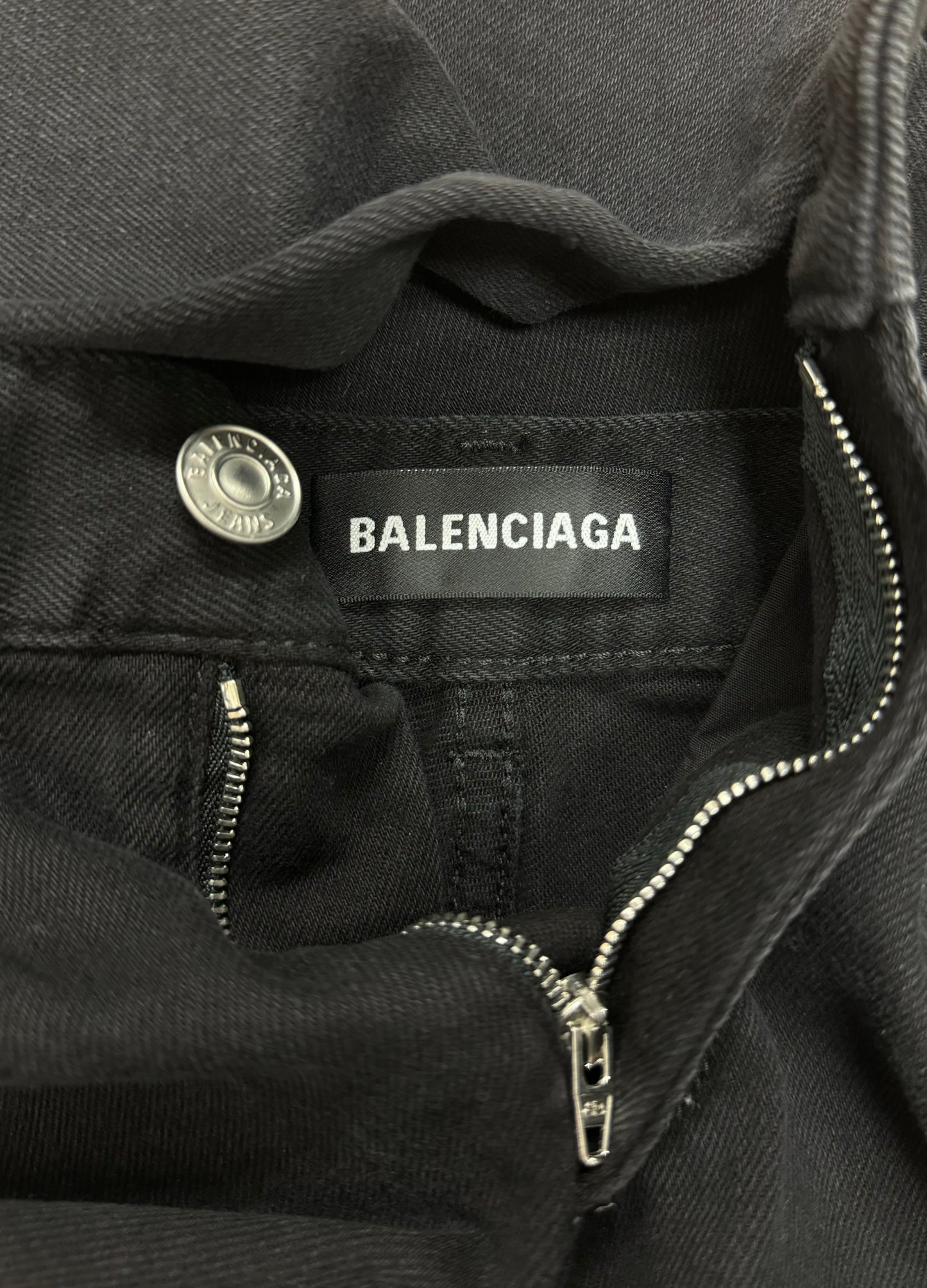 2019 Balenciaga Slim Cut Black Denim