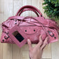 Balenciaga Twiggy Pink Leather City Bag