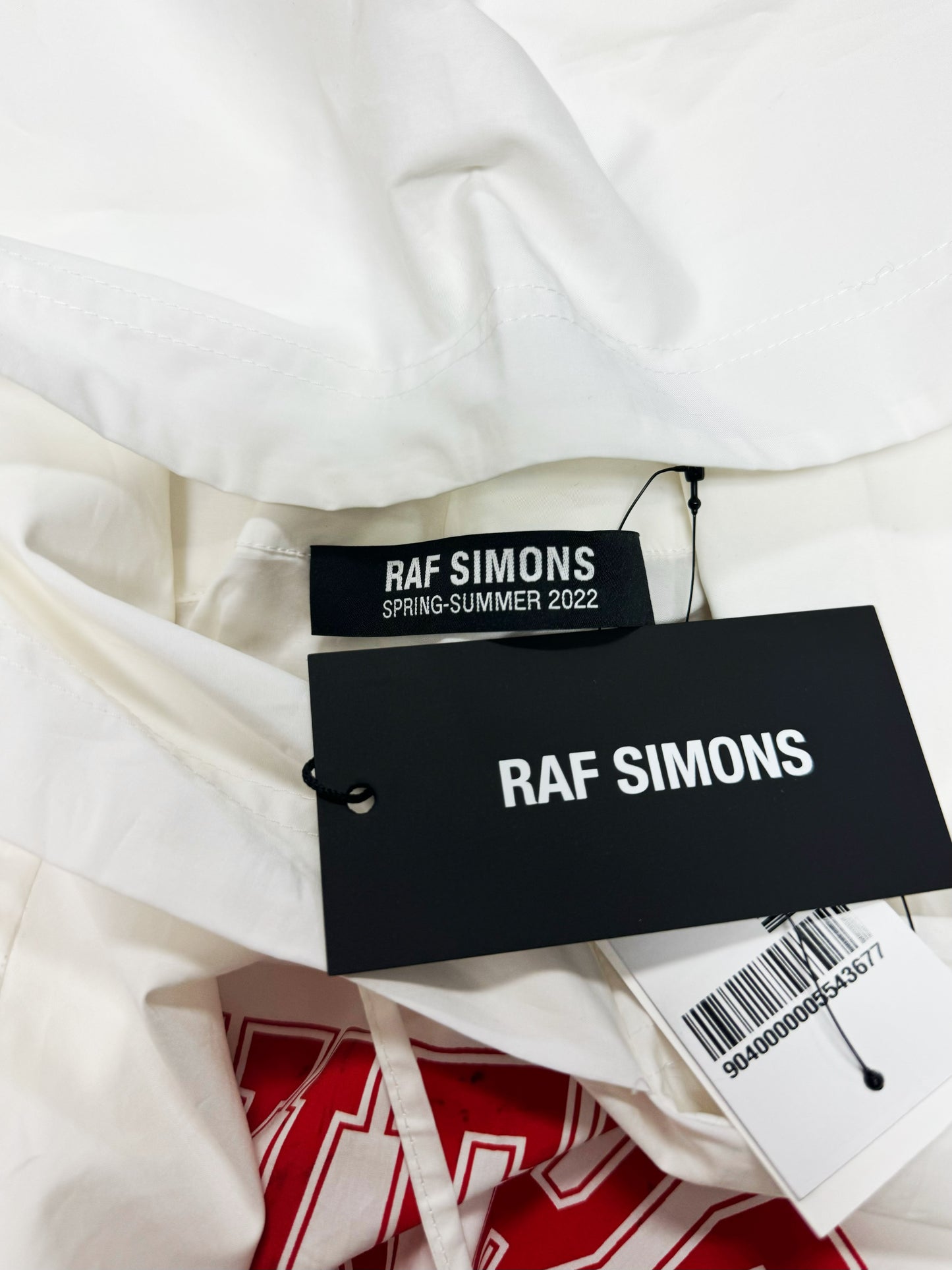 SS2022 Raf Simons ‘University’ Poplin Hoodie