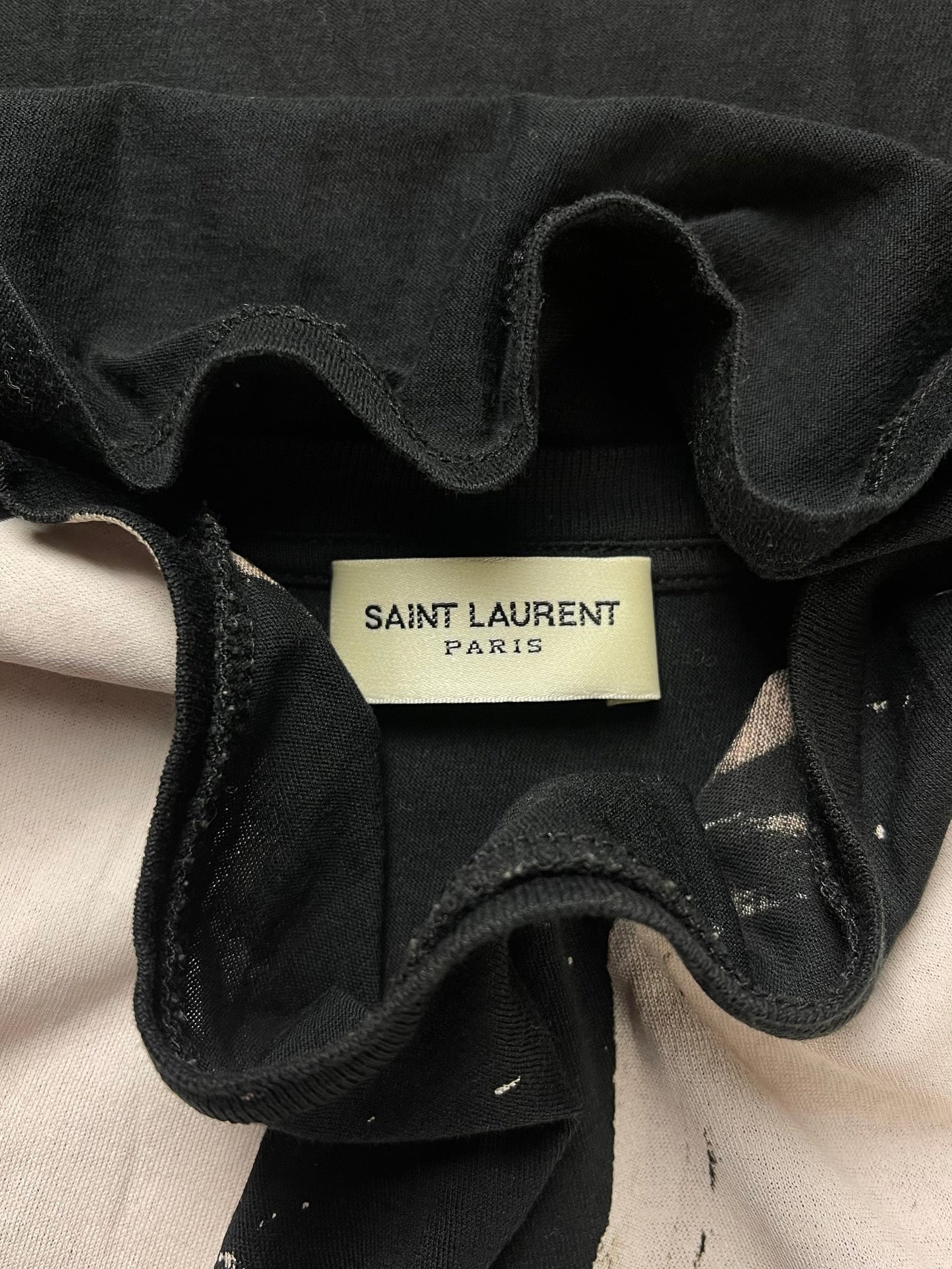 Spring Summer 2014 Saint Laurent ‘X’ Painted Tank Top