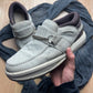 SS2003 Visvim ‘Cotote’ Grey Suede Chain Link Moccasin Sneakers