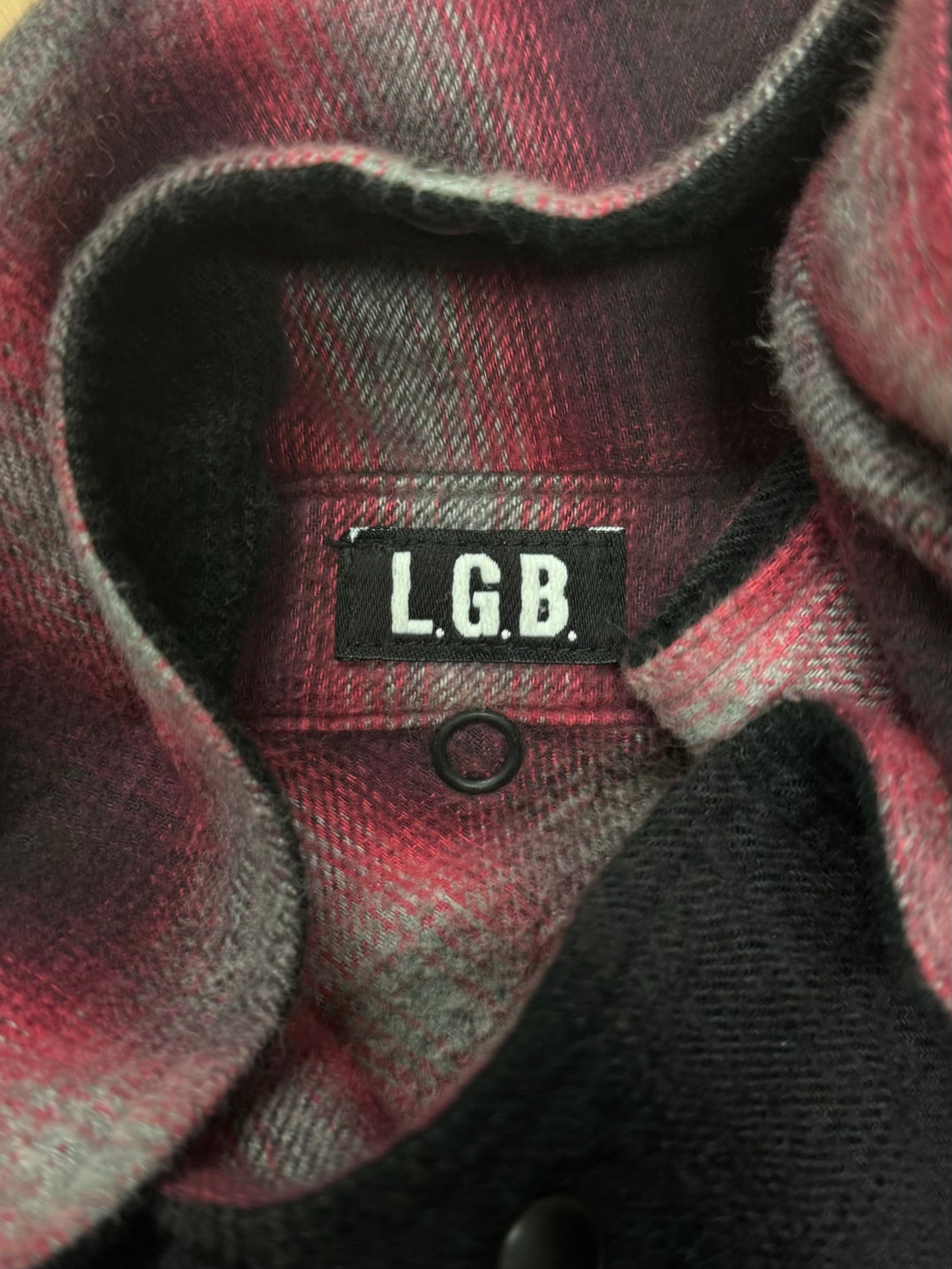 LGB Reversible ‘Shadow Plaid’ Button Down Flannel