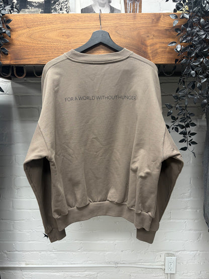 Balenciaga ‘World Food Programme’ WFP Brown Crewneck Sweatshirt