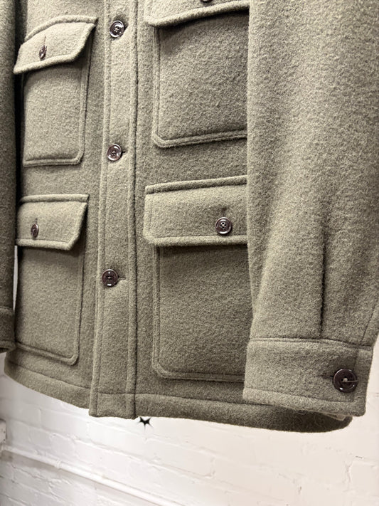 Lemaire Heavyweight Dark Brown Wool ‘Hunting’ Jacket