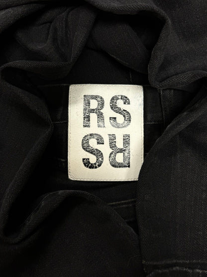 Raf Simons Raw Hem ‘RS’ Slim Cut Back Patch Denim