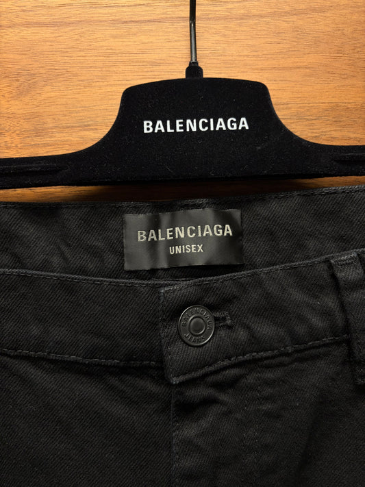 2023 Balenciaga Black ‘Loose Fit Jeans’ Heavyweight Denim