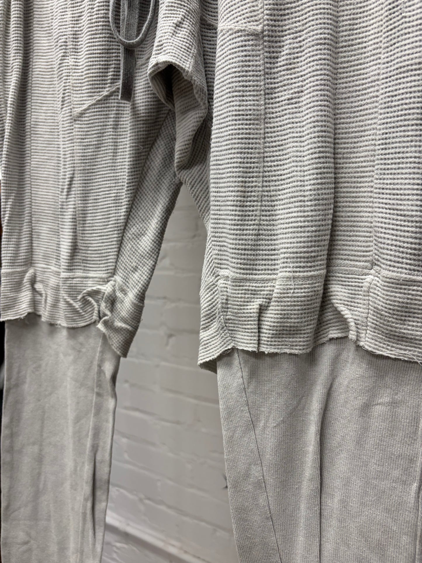 SS2014 Julius Layered Cotton/Thermal Drawstring Jogger Pants