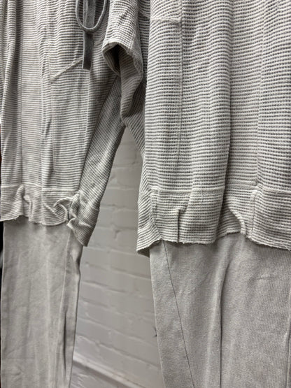 SS2014 Julius Layered Cotton/Thermal Drawstring Jogger Pants