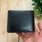 Issey Miyake Black Leather Bifold Wallet