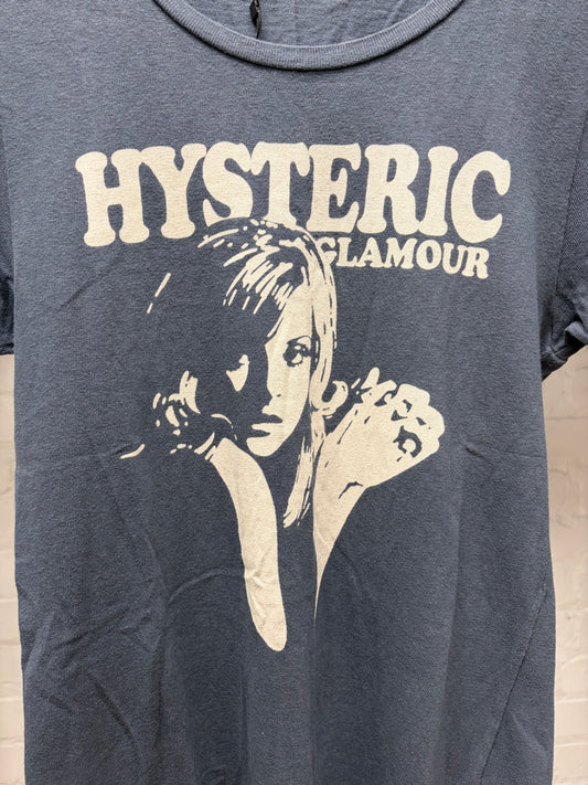 Hysteric Glamour ‘Detroit Rock’ Blue/White Graphic T-Shirt