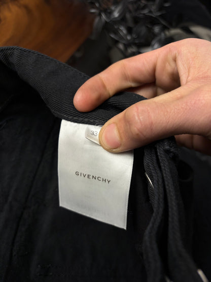 AW2022 Givenchy by Matthew Williams ‘Boro’ Repaired Black Denim