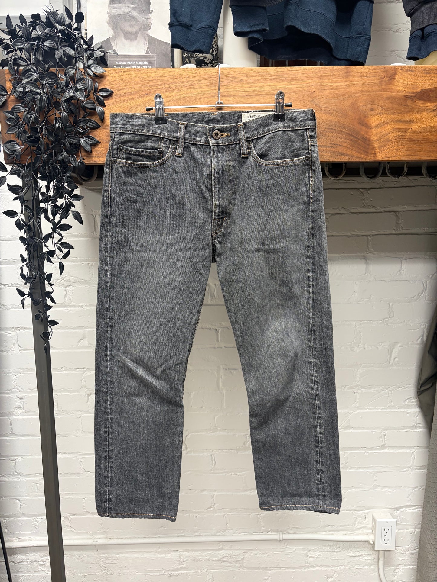 Kapital Raw Washed Grey Bootcut Denim
