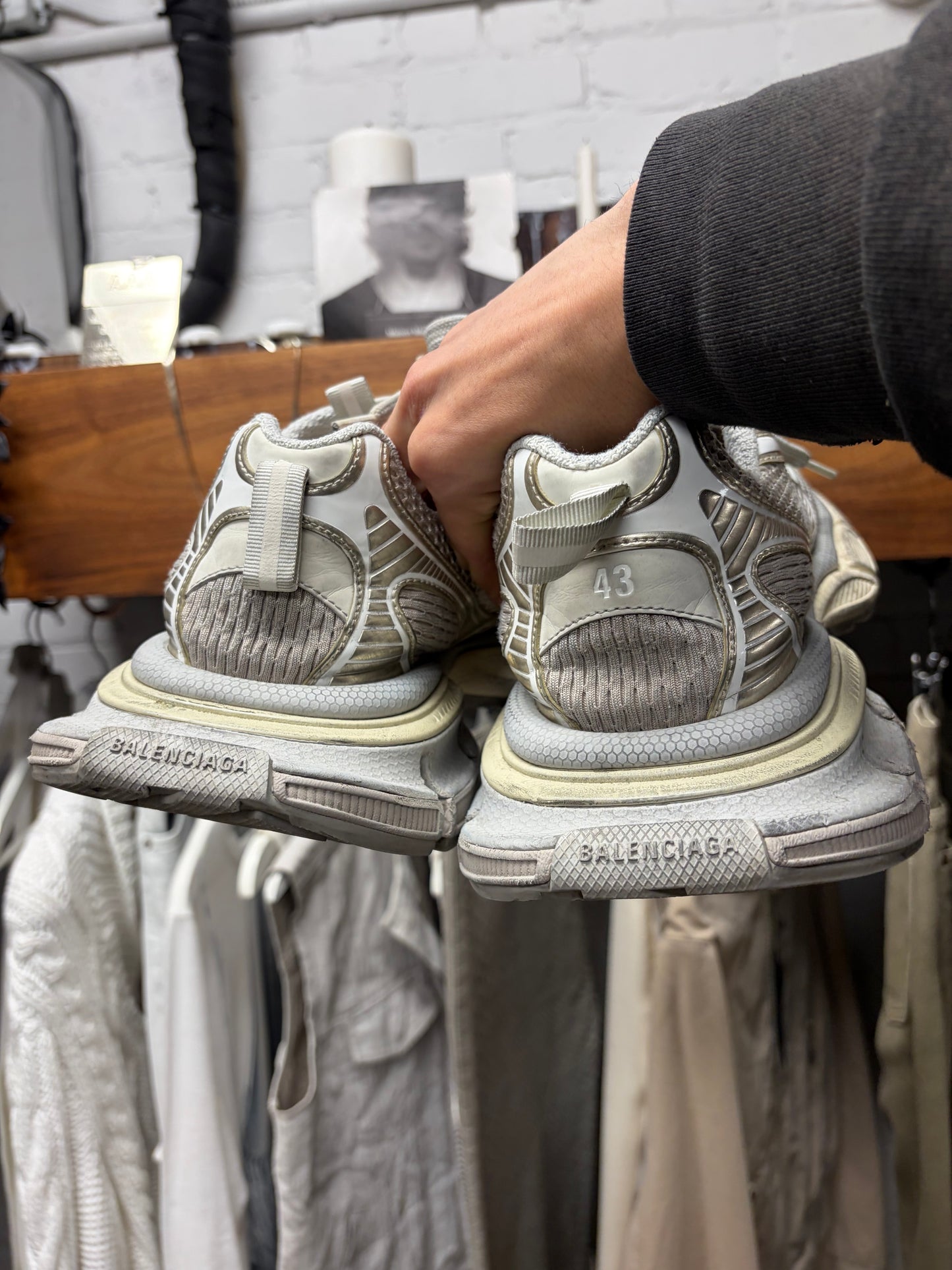 Balenciaga ‘3XL’ White Oversized Low Top Sneakers