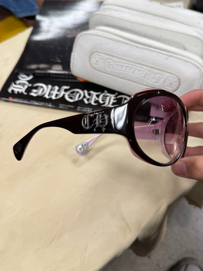 Chrome Hearts ‘Sweet Young Thang’ Pink/Silver Oval Sunglasses