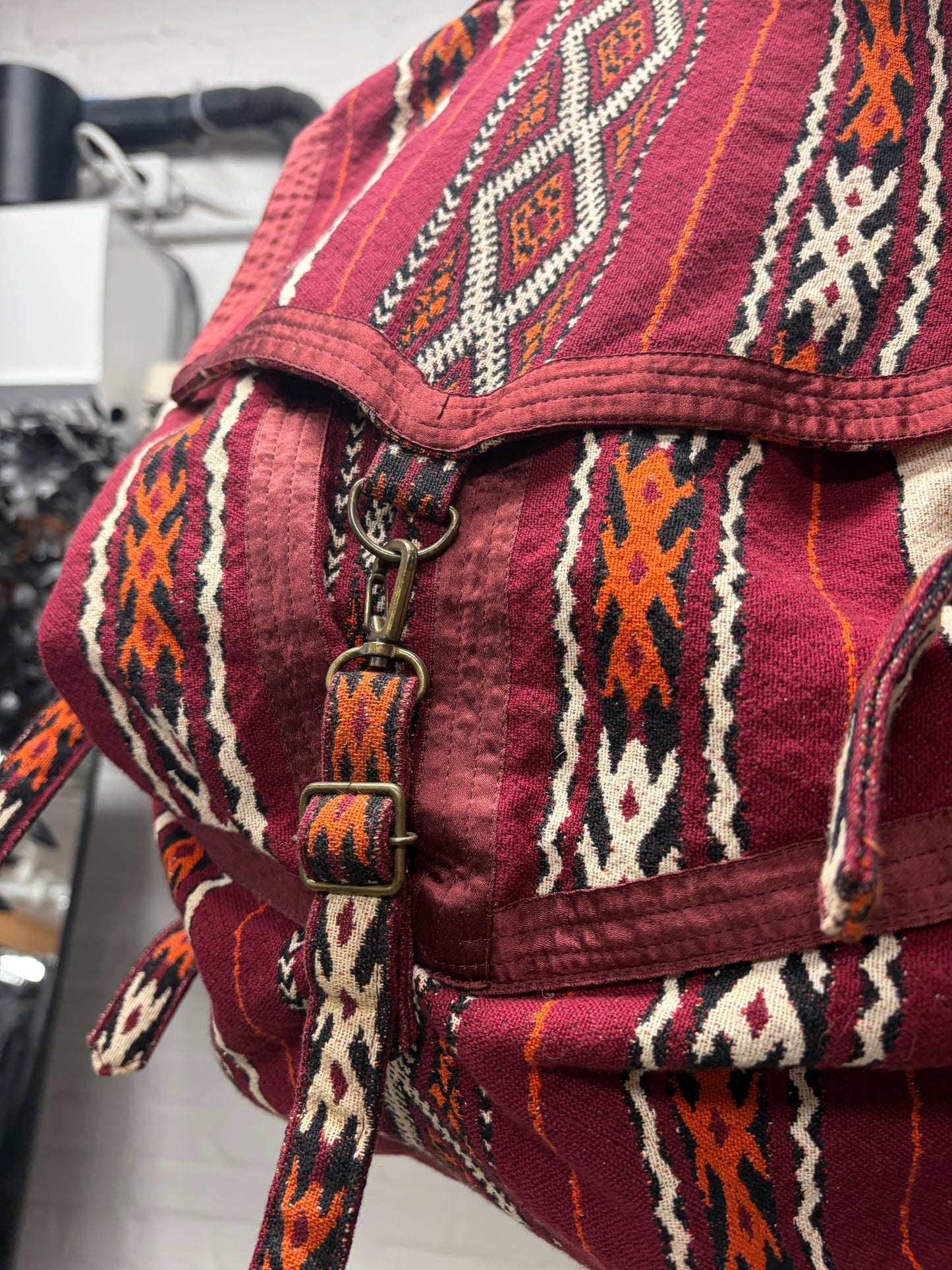 SS2009 Number (N)ine ‘The Lonesome Heroes’ Ethnic Patterned Woven Backpack