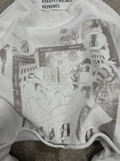 Enfants Riche Deprimes ‘Bath House Orgy’ Cropped Sweatshirt