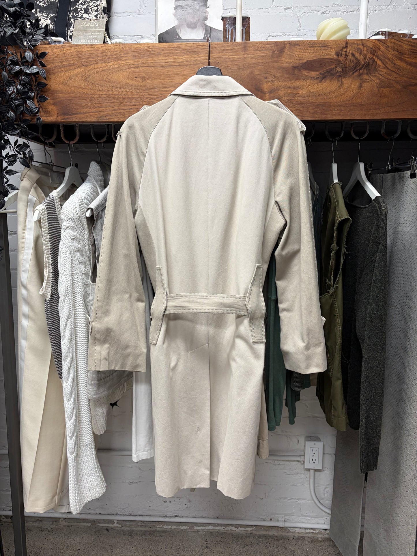 AW2007 Maison Martin Margiela Panelled Tan/Brown Two Tone Trench Coat
