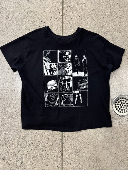 Enfants Riche Deprimes ‘Comic Strip’ Cropped Black T-Shirt