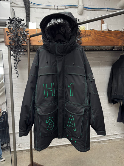 Hood by Air Down Filled ‘H31A’ Full Length Black Parka
