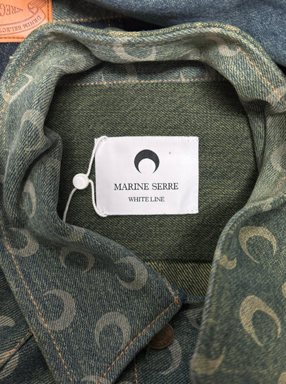 Marine Serre ‘Crescent Moon’ Monogram Denim Jacket
