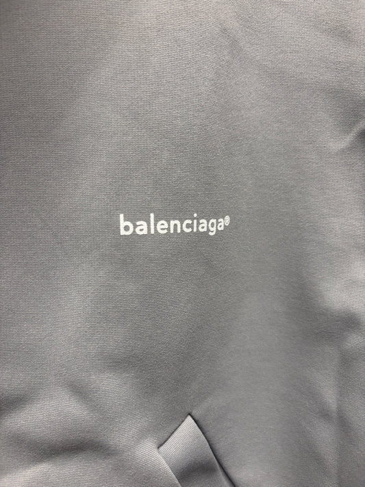 SS2017 Balenciaga ‘Minimal Logo’ Grey Zip-Up Track Jacket