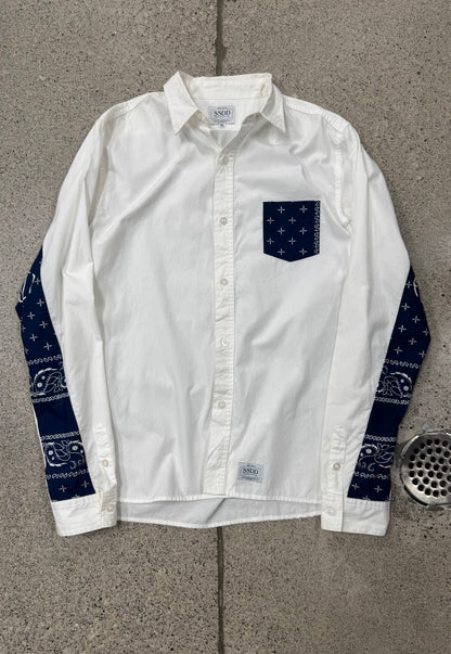 2000s Fuct ‘Paisley’ Trim Button Down Shirt