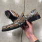 Martine Rose ‘Snakeskin’ Square Toe Leather Loafers