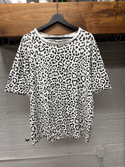 SS2016 Saint Laurent by Hedi Slimane ‘Babycat’ Leopard Print T-Shirt