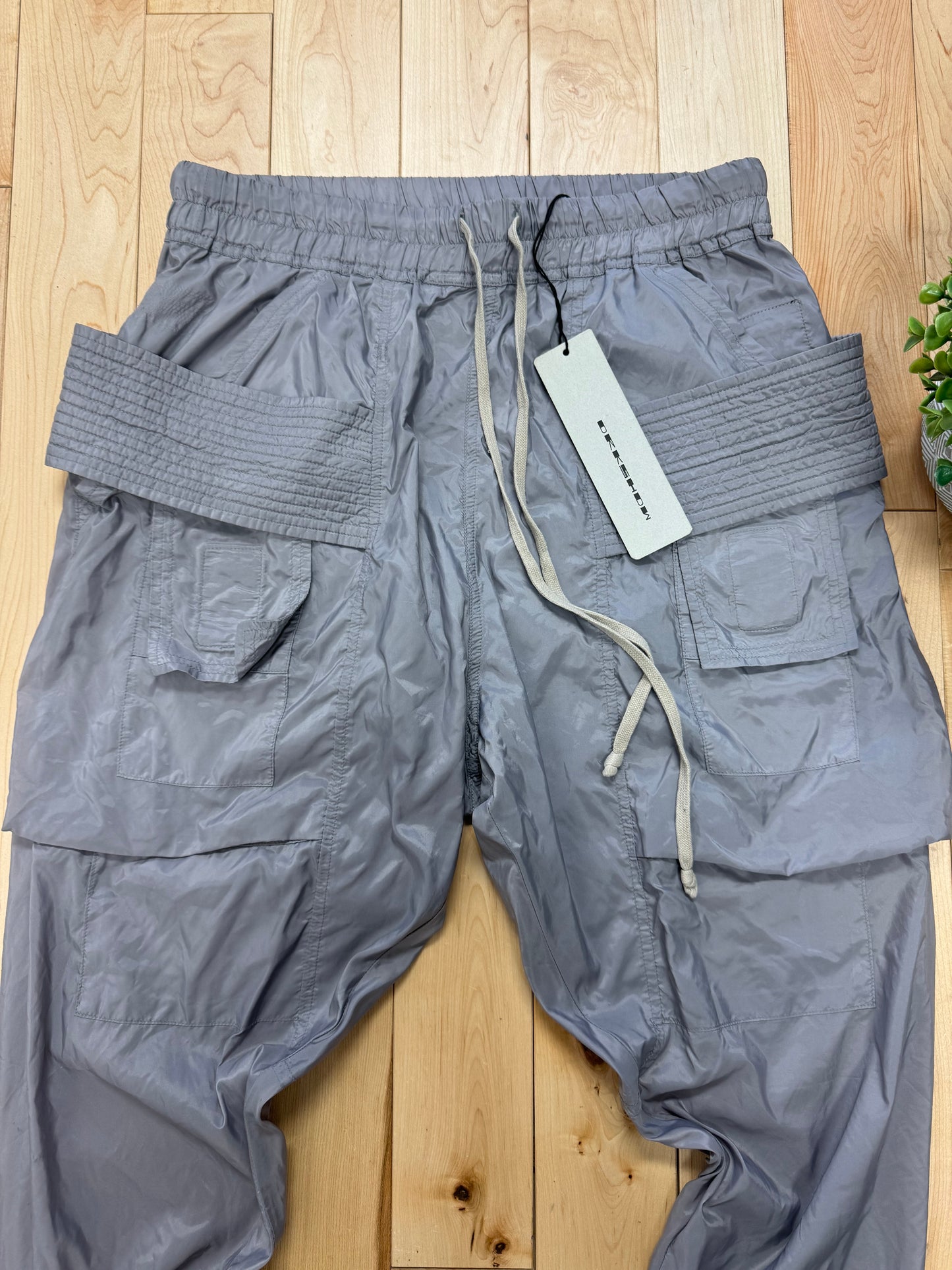 Spring Summer 2018 Rick Owens ‘Stone’ Silver Creatch Cargos