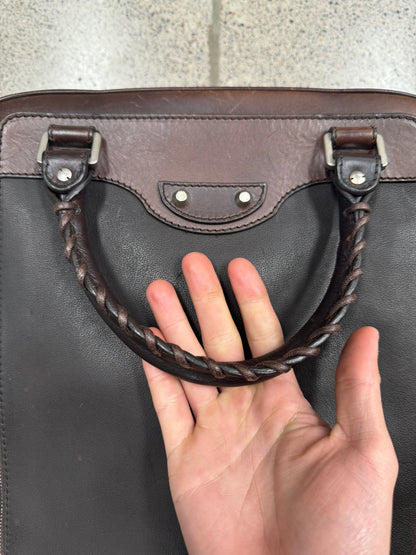 Balenciaga ‘Arena’ Brown Leather Work Bag