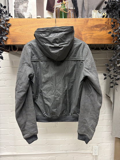 Dior Homme Grey Winterized Jacket with Hoodie Lined Interior